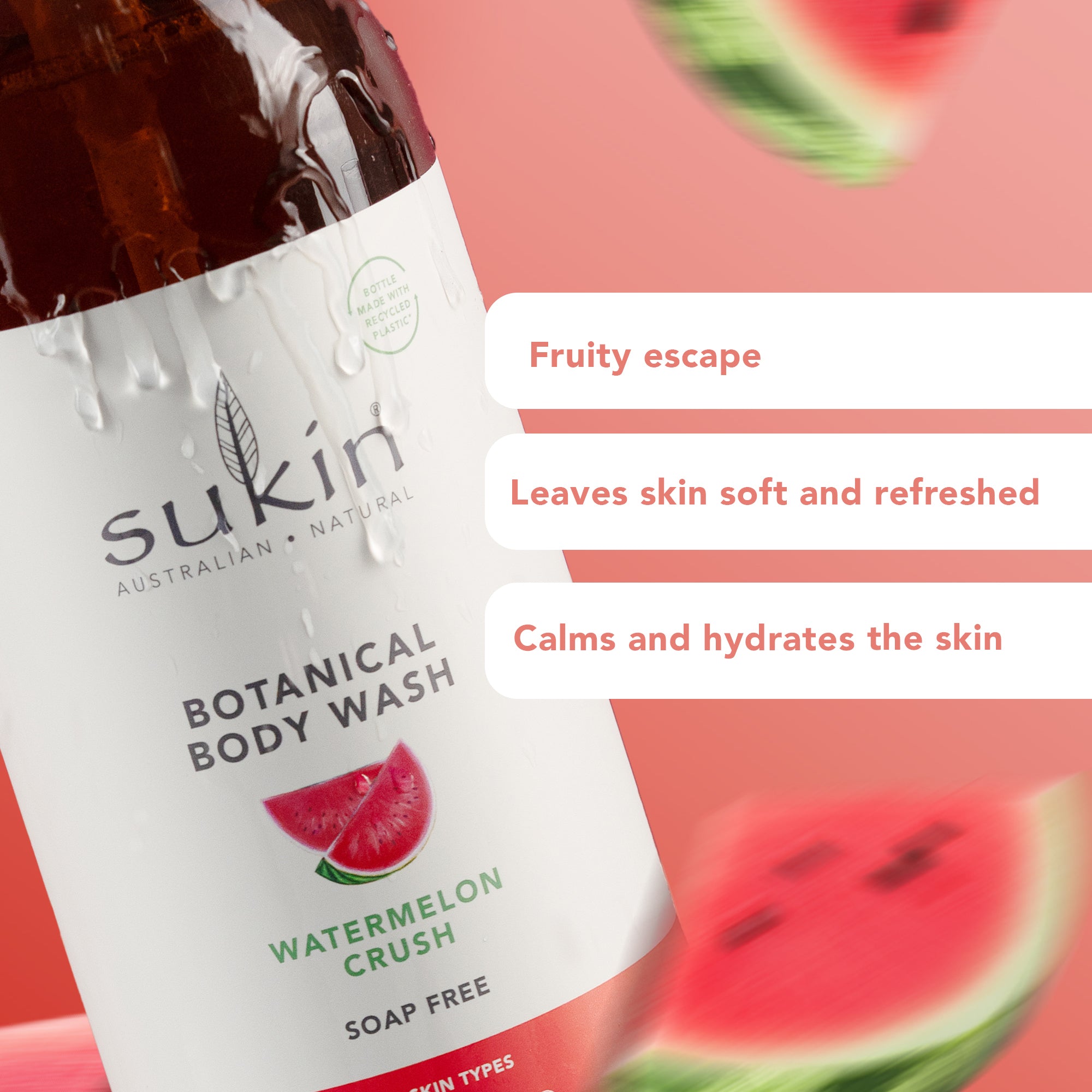 SUKIN Watermelon Crush Body Wash 1L